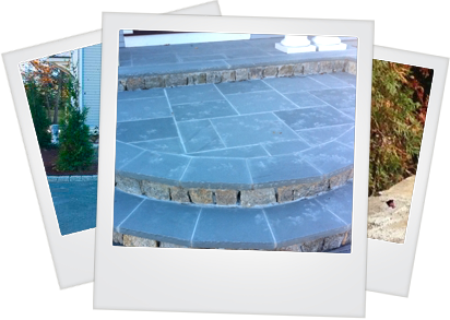 Landscape Design: Custom Stonework Walpole MA | DT Landscape - polaroids-stonework